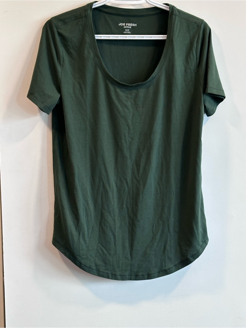 Joe Fresh Scoop Neck Short Sleeve Tee - Forest Green